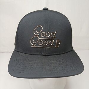 Good Good Golf Hat Cap Snap Back Black Logo Outdoor Golfer Performance NWT